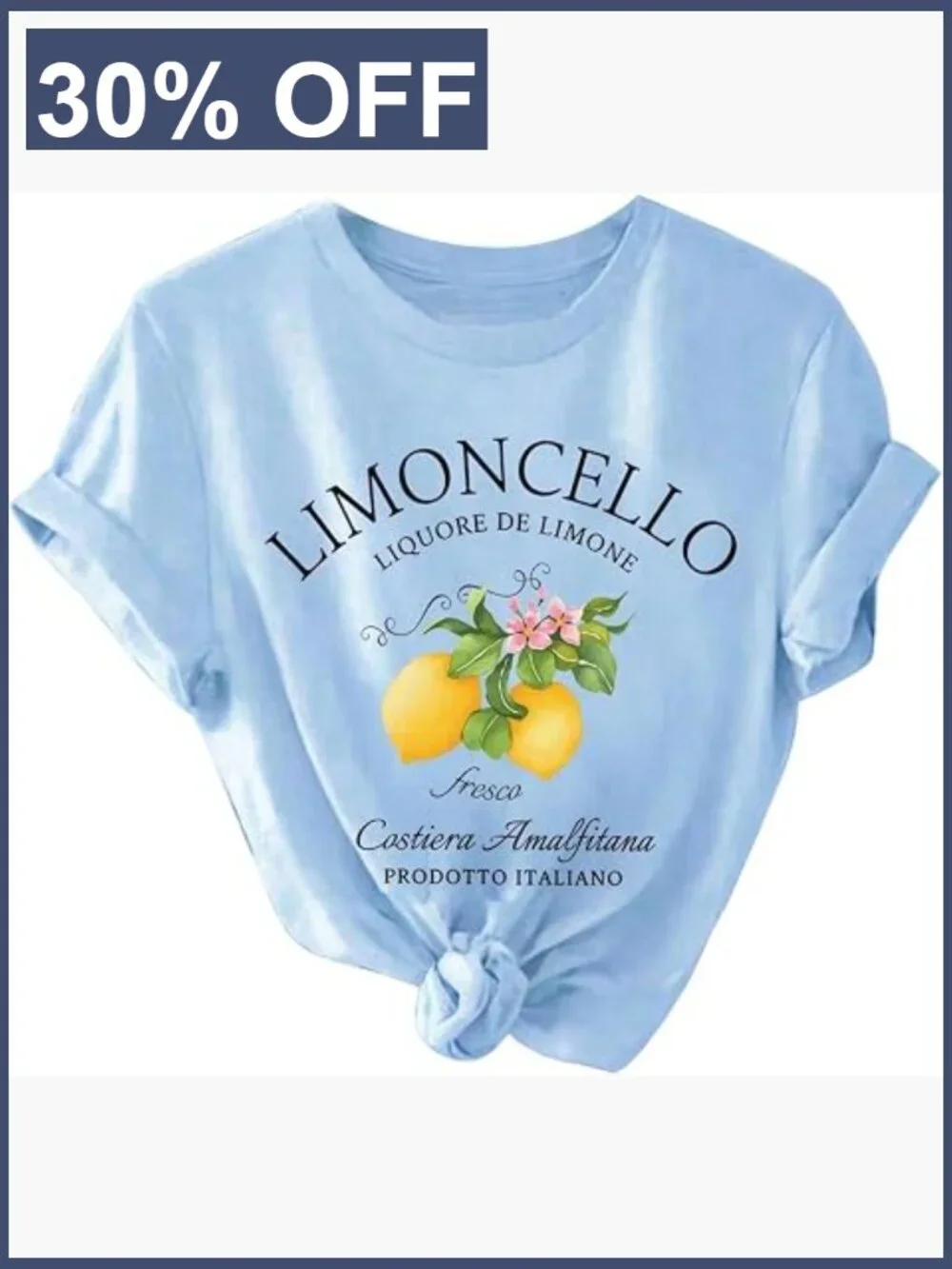 Graphic Lemon Tee Short Sleeve Crew Neck Lightweight Summer T-Shirt